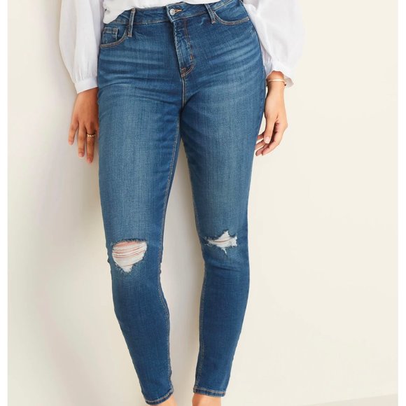 Old Navy Denim - Old Navy High Waisted Rockstar Super Skinny Jeans